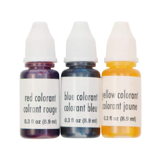 9 Packs: 3 ct. (27 total) Red, Blue & Yellow Soap Colorants by Make Market®